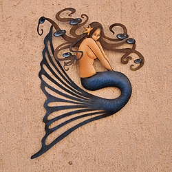 For sale Steel 'Shy Mermaid' Wall Art (Mexico)