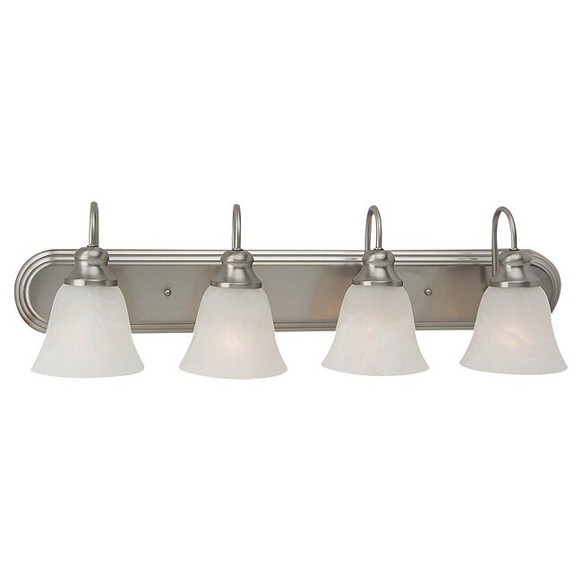 Windgate 4 Light Brushed Nickel Bath Wall Fixture