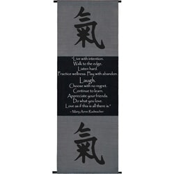 For sale Cotton Energy Symbol and Mary Anne Radmacher Quote Scroll (Indonesia)