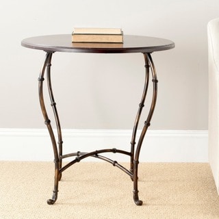 Safavieh Selma Brown Round Wood Table