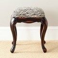 Safavieh Rebecca Zebra Wood Stool