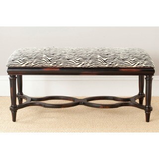 Safavieh Garret Zebra Wood Bench