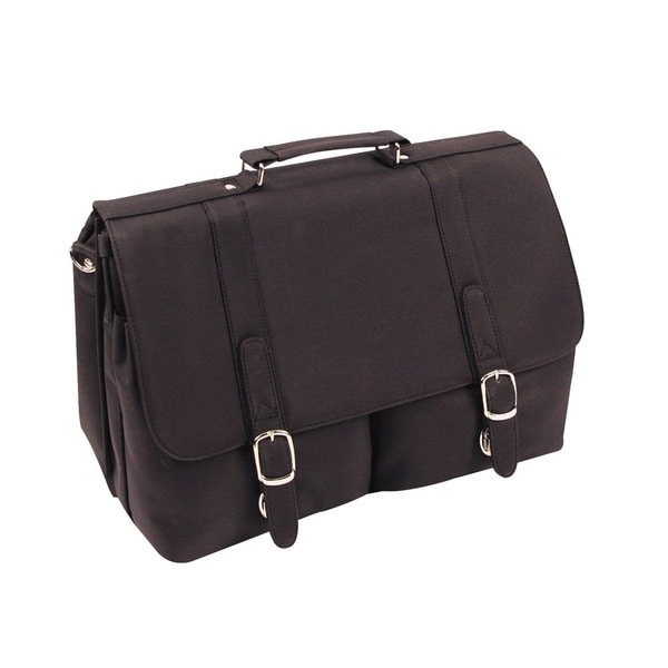 Two-pocket Flapover Laptop Briefcase