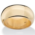 Toscana Collection 10k Yellow Gold Women's Domed Wide Band (9 mm)