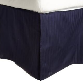 --->  Egyptian Cotton 300 Thread Count Striped 15 in. Drop Bedskirt