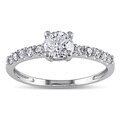 Miadora 14k White Gold 3/4ct TDW Diamond Solitaire Engagement Ring (H-I, I2-I3)