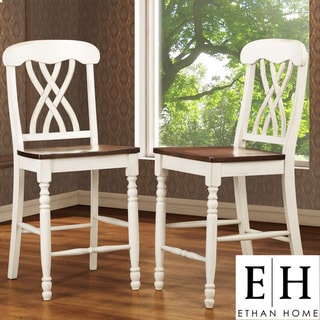 ETHAN HOME Mackenzie Antique Counter-height Chairs (Set of 2)