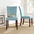 ETHAN HOME Estonia Sky Blue Upholstered Dining Chair (Set of 2)