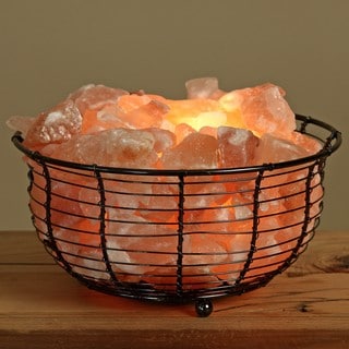 WBM 8-inch Tall Himalayan Natural Crystal Salt Lamp | Overstock