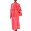 Women's Rayon 'Kissed By Crimson' Batik Robe (Indonesia)