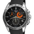 Tissot Men's 'Veloci-T' Quartz Chrongraph Black Face Watch