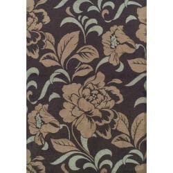 Alexa Abbey Collection Gladstone Modern Brown Rug (6'6 x 9'4)
