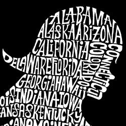 Los Angeles Pop Art Men's Mudflap Girl T-shirt