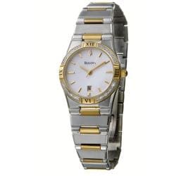 Bulova Women's 'Diamonds' Two-tone Steel Quartz Watch