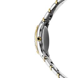 Bulova Women's 'Diamonds' Steel And Yellow Goldplated Quartz Watch