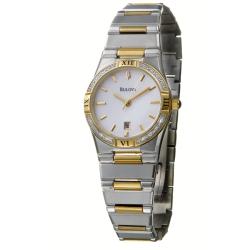 Bulova Women's 'Diamonds' Two-tone Steel Quartz Watch