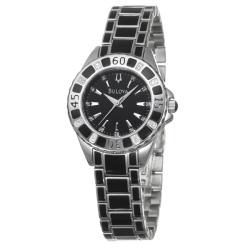 Bulova Women's 'Diamonds' Stainless Steel with Enamel Quartz Watch