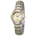 Bulova Women's 'Diamonds' Steel And Yellow Goldplated Quartz Watch