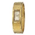 Bulova Women's 'Bangle' Goldplated Steel Quartz Watch