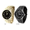 Geneva Platinum Men's Round Face Link Watch