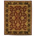 Handmade Heritage Kashan Burgundy/ Black Wool Rug (12' x 18')