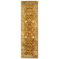 Handmade Heritage Shahi Brown/ Blue Wool Runner (2'3 x 16')