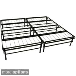 ( ._.) DuraBed King-size Heavy Duty Steel Foundation & Frame-in-One Mattress Support System Platform Bed Frame