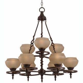 Gibson 9-light English Bronze Chandelier