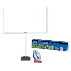 White PVC-pipes Football Goalpost Set with Foam Ball and Tee-Image