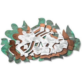 --->  Ash Carl 'Astrological Arrangement' Metal Wall Art