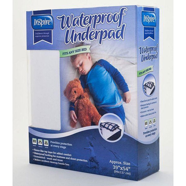 Inspire Reusable Waterproof Children\u0026#39;s 39x54-inch Bed Pad ...