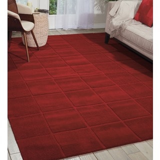 Hand-tufted Westport Red Wool Rug (3'6 x 5'6)