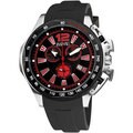 August Steiner Men's Stainless Steel Swiss Quartz Chronograph Watch