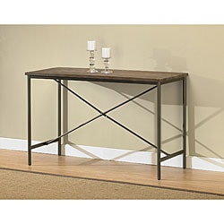 Low Price Elements Cross-design Grey Sofa Table