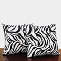 ETHAN HOME Zebra Print Throw Pillows (Set of 2)