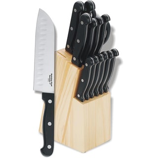 Bakelite Handle 15-piece Knife Block Set