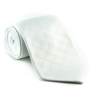 Platinum Ties Men's 'White Out' Tie