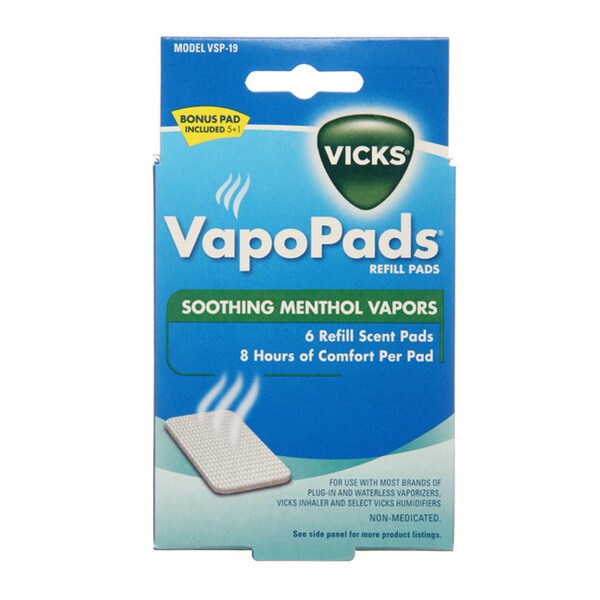 Vicks Waterless Vaporizer Scent 6count Pads (Pack of 4) 80004017