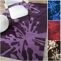 Handmade Alexa Norwegian Sky Fireworks Splash Rug (7'6 x 9'6)