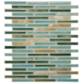 Find Shop SomerTile 10.75x12.75-in Samoan Brick .5x3.5-in Springfield Porcelain Mosaic (Pack of 10)