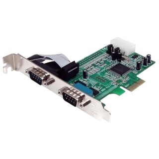 StarTech.com 2 Port Native PCI Express RS232 Serial Adapter Card with