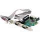 StarTech.com 2S1P Native PCI Express Parallel Serial Combo Card with 