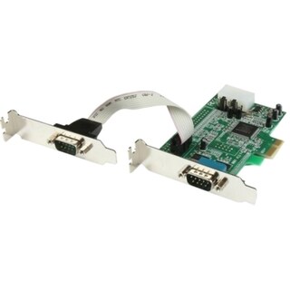 StarTech.com 2 Port Low Profile Native RS232 PCI Express Serial Card 