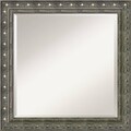 Barcelona Pewter Square Wall Mirror
