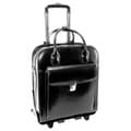 McKlein La Grange Leather Vertical Detachable Rolling Laptop Case