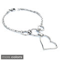 Stainless Steel Heart-shaped Charm Bracelet