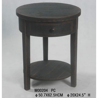 Safavieh Doris Black Round End Table