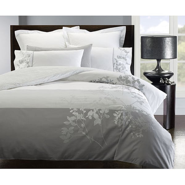 Ivy 2 piece Twin size Flange Duvet Cover Set