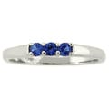 10k Gold Birthstone Designer 3-stone Ring