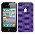 Perforated Mesh Apple iPhone 4 Rubberized Case with Screen Protector